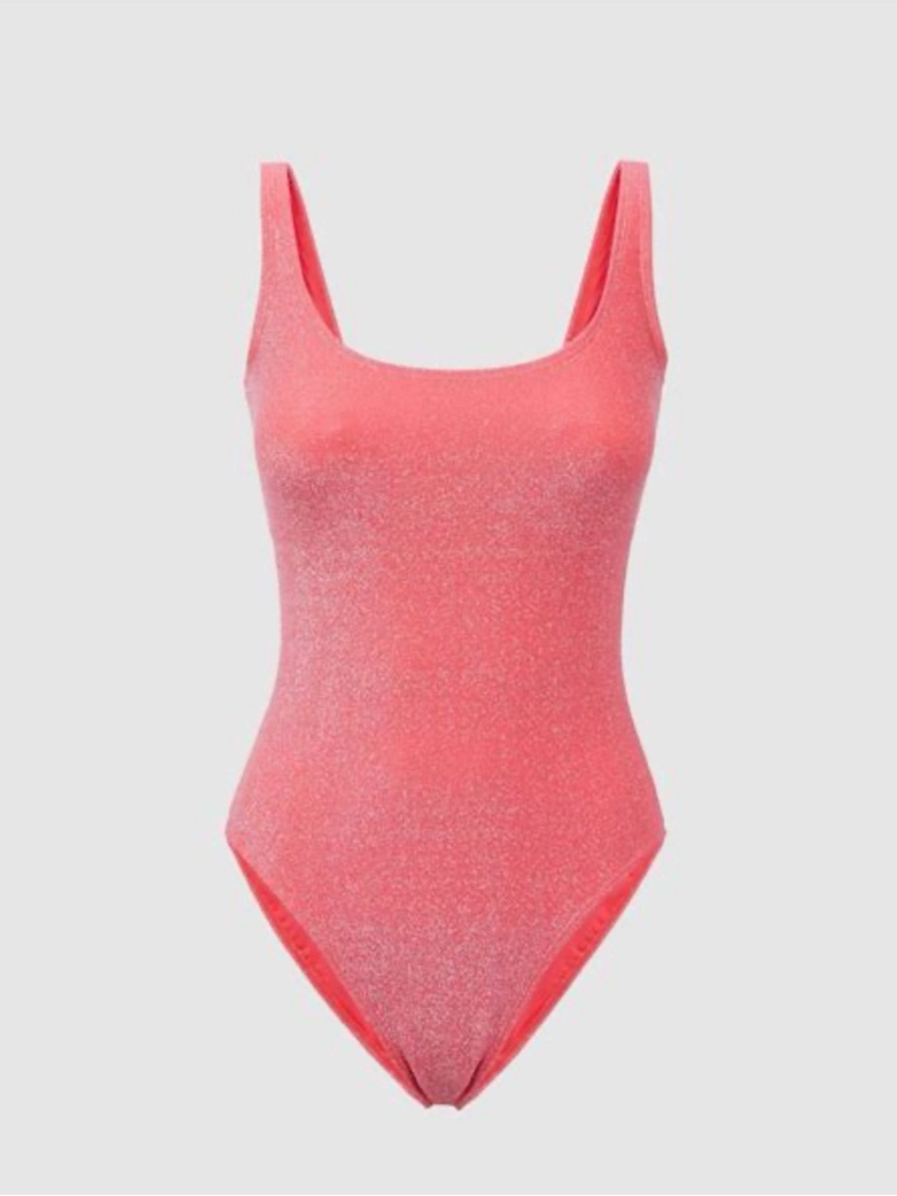 Good American Shimmer Pink One-Piece Swimsuit NWOT size 5